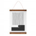 Posterhanger Hout Zwart 50 cm