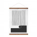 Posterhanger Hout Zwart 80 cm