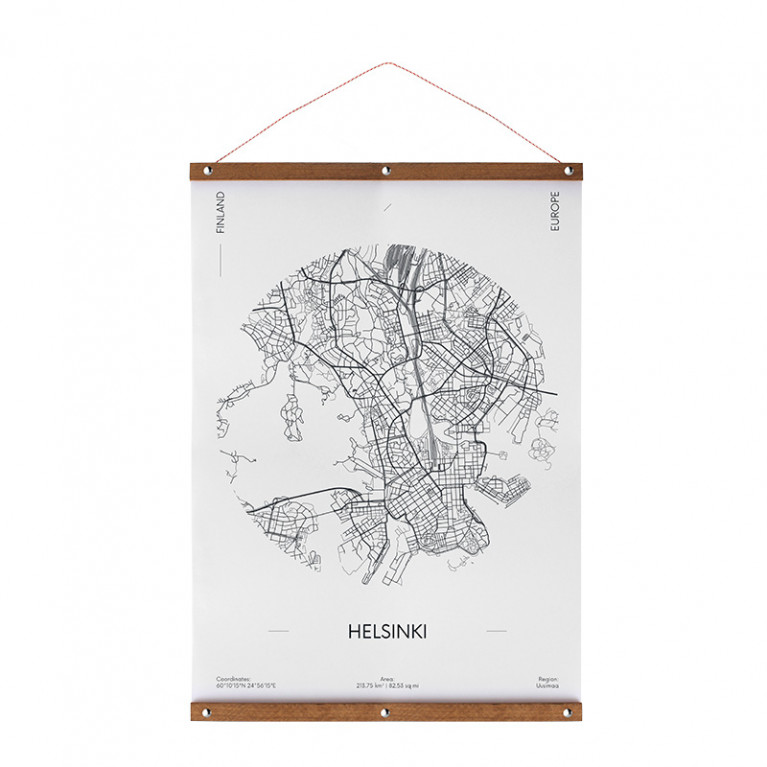 Posterhanger Hout Zilver 80 cm
