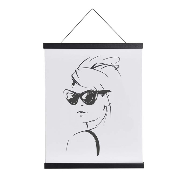 Posterhanger Zwart 31cm