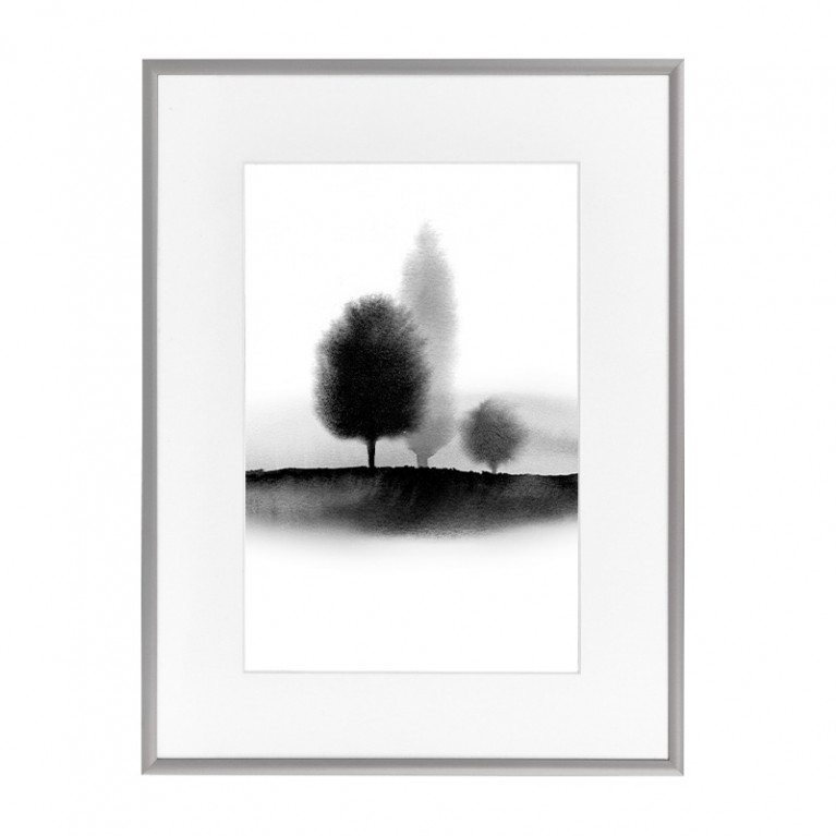 Wissellijst 62x93cm Zilver met print