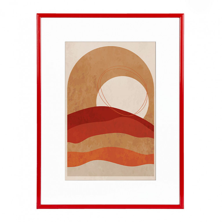 Wissellijst Rood 40x60 cm - Art Print en Passe Partout