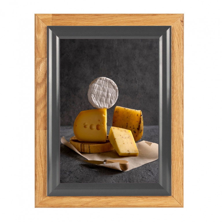 Kliklijst Royal Grey Oak A4 voorkant met poster