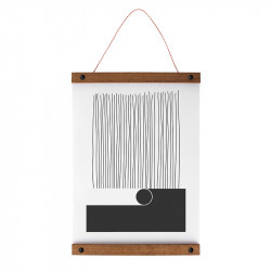 Posterhanger Hout Zwart 50 cm