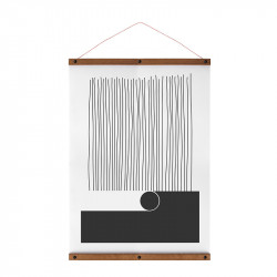 Posterhanger Hout Zwart 70 cm