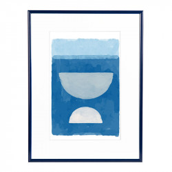 Wissellijst Blauw 60x80 cm - Art Print en Passe Partout