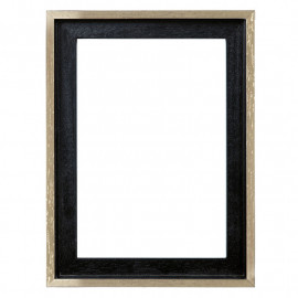 Baklijst 80x80 cm Zwart/Goud - Vooraanzicht