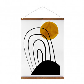 Posterhanger Hout Goud 80 cm