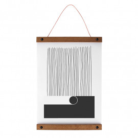 Posterhanger Hout Zwart 50 cm