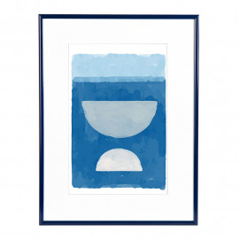 Wissellijst Blauw 60x60 cm - Art Print en Passe Partout