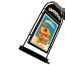 Stoepbord Round Tube B2 Zwart met wielen schuin met poster