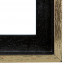 Baklijst 80x120 cm Zwart/Goud - Hoek Detail