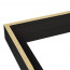 Baklijst 60x90 cm Zwart/Goud - Zonder Canvas