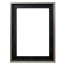 Baklijst 60x90 cm Zwart/Zilver - Vooraanzicht