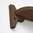 Foto Wandplank Eikenhout Donker 100 cm - Detail plankdrager