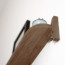 Foto Wandplank Eikenhout Donker 60 cm - Detail onderkant