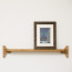 Foto Wandplank Eikenhout Naturel 100 cm - Vooraanzicht met lijst