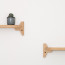 Foto Wandplank Eikenhout Ongelakt 100 cm - Detail twee planken