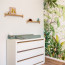 Foto Wandplank Eikenhout Ongelakt 100 cm - Sfeer babykamer