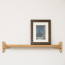 Foto Wandplank Eikenhout Ongelakt 60 cm - Vooraanzicht met lijst