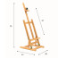 Tafelezel Edvard - 79 cm Beukenhout met afmetingen