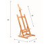 Tafelezel Diego - 88 cm Beukenhoutmet afmetingen