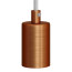 Fitting Geborsteld Koper E27 met metalen trekontlaster
