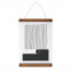 Posterhanger Hout Zwart 50 cm