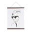 Posterhanger Donker Eiken 71cm
