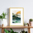 Wissellijst 50x60cm Hout met print aan muur