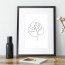 Wissellijst 45x60cm Hout Zwart – Sfeer Lineart Monstera