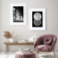 Wissellijst 40x60cm Wit met print aan muur