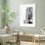 Wissellijst 70x100cm Wit met print aan muur
