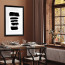 Wissellijst 40x60cm Hout Zwart Breed met print aan muur