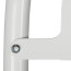 Stoepbord Round Tube A1 Wit met wielen detail
