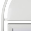 Stoepbord Round Tube A1 Wit met wielen detail