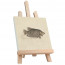 Tafelezel Andy - 37 cm Beukenhout met lijst