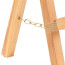 Tafelezel Claude - 51 cm Beukenhout detail ketting