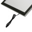 LED Bord Eco Magnetisch Zwart A3 - Hoek detail
