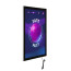 LED Bord Eco Magnetisch Zwart A0 - Schuin
