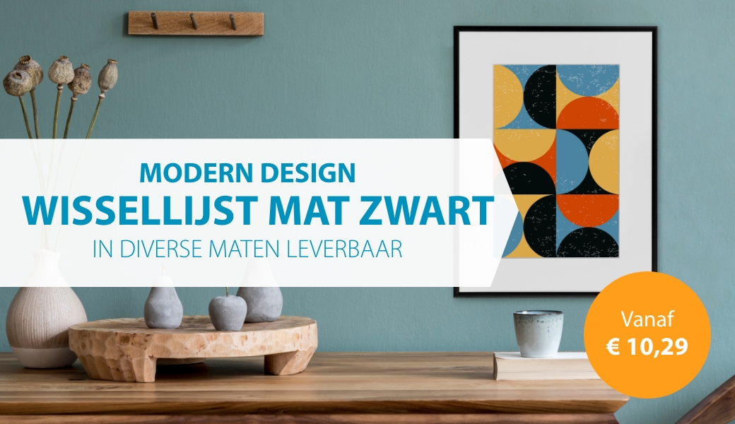 Wissellijsten Zwart