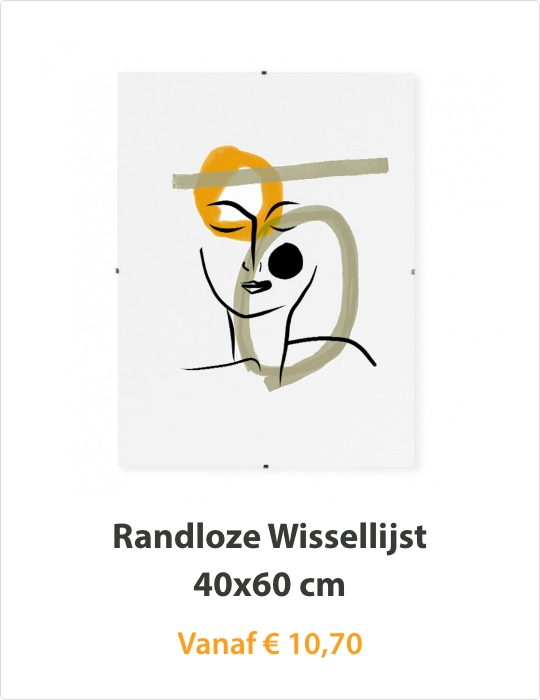 Randloze Wissellijst 40x60 cm