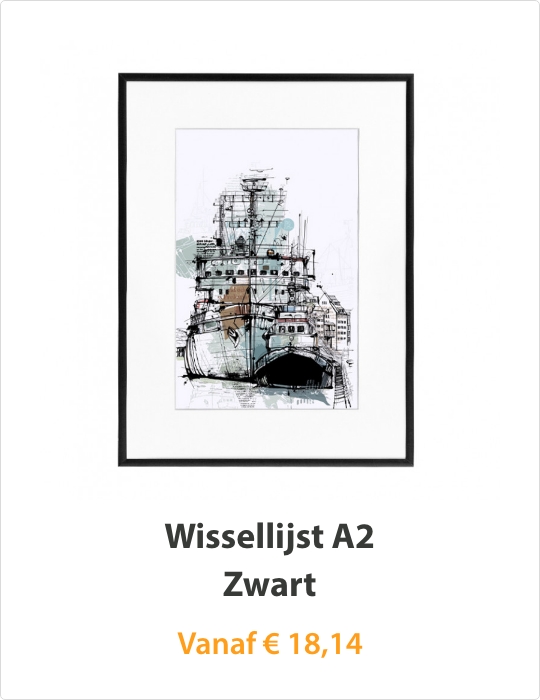 Wissellijst A2 Zwart