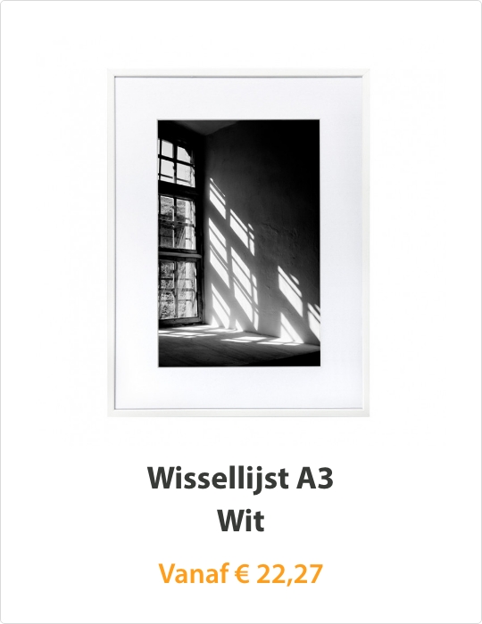 Wissellijst A3 Wit