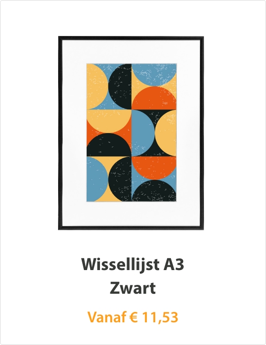 Wissellijst A3 Zwart