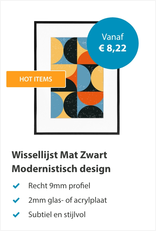 Wissellijsten Zwart